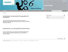 Tablet Screenshot of financetraining.siemens.com