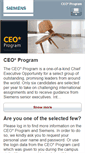 Mobile Screenshot of ceo-program.siemens.com