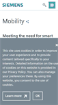 Mobile Screenshot of mobility.siemens.com